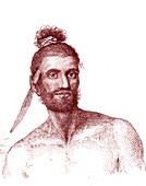 Cook Islands man, 19th century