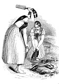 Washerwomen in Ireland, 19th century
