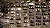 Car auction storage, France