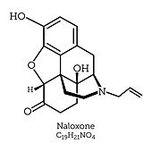 Naloxone opioid overdose treatment molecule