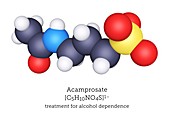 Acamprosate alcoholism treatment molecule