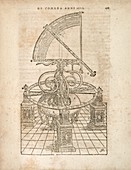 Tycho Brahe's brass azimuth quadrant, illustration