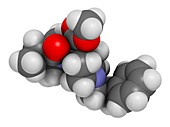 Carfentanil synthetic opioid drug molecule