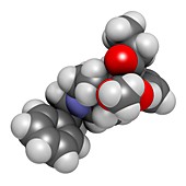 Carfentanil synthetic opioid drug molecule