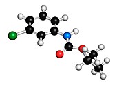 Chlorpropham herbicide molecule
