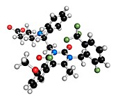 Elagolix drug molecule