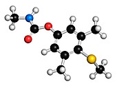 Methiocarb pesticide molecule