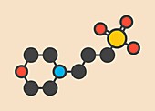 MOPS buffering agent molecule