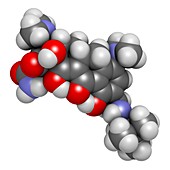 Omadacycline antibiotic drug molecule