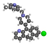 Rupatadine antihistamine drug molecule