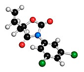 Vinclozolin fungicide molecule