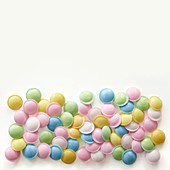 Pastel coloured sweets