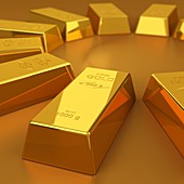 Gold bars, illustration