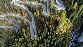 Maloja Pass, Switzerland, drone footage