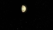 Io and Jupiter from Europa, animation