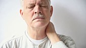 Man with sore neck