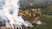 Kilauea eruption fissure in May 2018, aerial footage