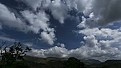 Timelapse of afternoon cumulus clouds in spring over Cumbria