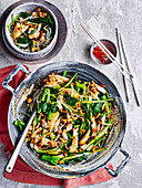 Stir-Fried Fish with Gai Lan and Cashews