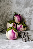 White eggplants