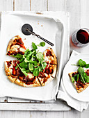 Taleggio, Prosciutto and Rocket Pizzas
