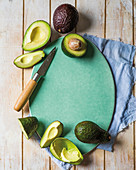Avocado, whole and in pieces