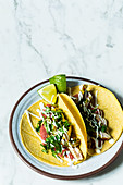 Mexican tacos with turkey