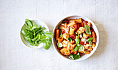 One-Pot-Pasta aus der Heißluft-Fritteuse