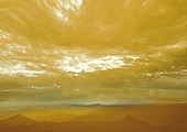 Atmosphere and surface of Venus, illustration