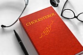 Cholesterol research, conceptual image