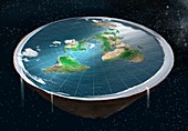 Flat Earth, illustration