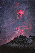Cygnus nebulae over Tibet