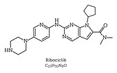 Molecular model of ribociclib breast cancer drug