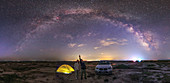 Couple viewing the Milky Way