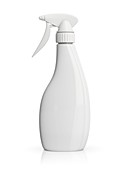Plastic spray bottle, illustration