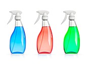 Spray bottles, illustration
