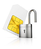 Sim-card security, conceptual illustration