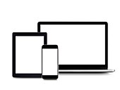 Blank digital device screens