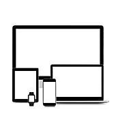 Blank digital device screens