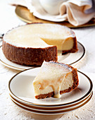 Cheesecake mit weisser Schokolade