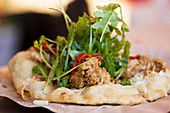 Hungarian Flat Bread with Chicken