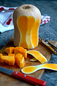 Butternut squash, peeled and sliced