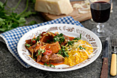 Osso buco with risotto milanese