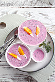 Chudnik (Cold soup with beetroot, Poland)