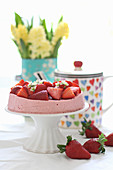 Strawberry & yoghurt tart