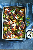 Spanish chicken and crispy potatoes