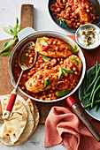Spicy chicken and chickpea hotpot