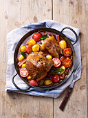 Ticino roast with cherry tomatoes and potatoes