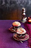 Hot Berry Souffles with Brandy