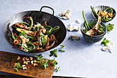 Sichuan pepper chinese vegies with cashews